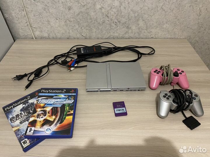 Sony PlayStation 2 Slim + 3 игры