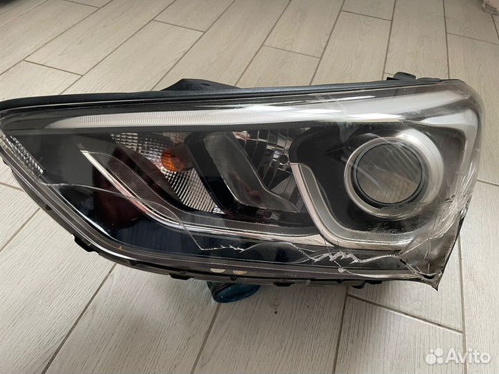 Фара передняя левая хендай сантафе 3 дм 2016
