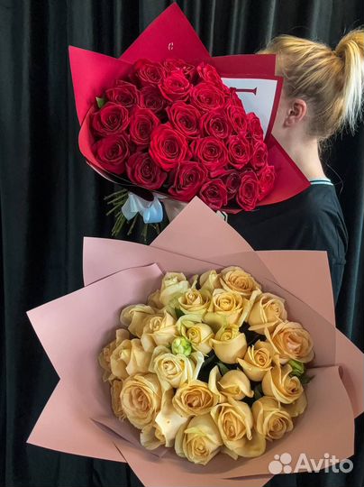 Букет роз цветы