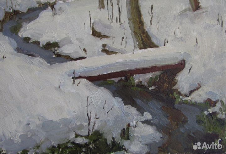 Картина зимний пейзаж