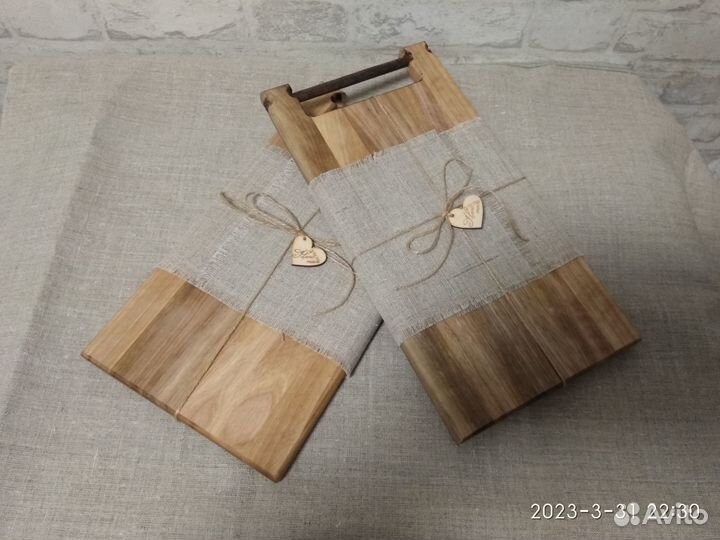 Набор разделочных досок на подставке