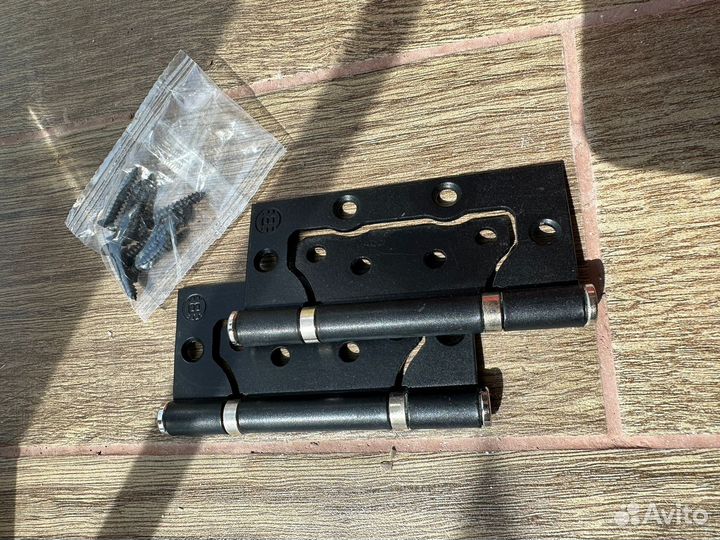 Петли для дверей 100 мм черные