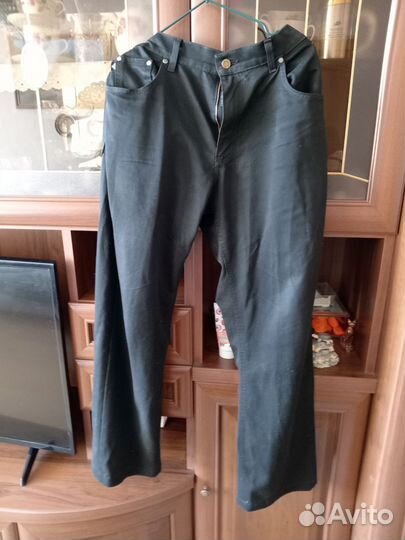 Джинсы широкие мужские черные