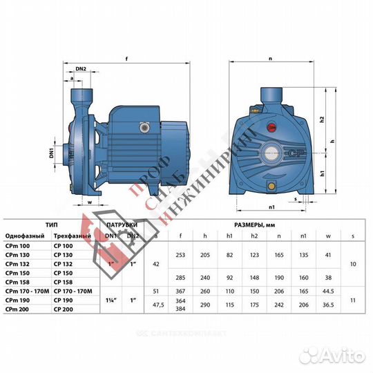 Насос CP 230 A Pedrollo 44CT217AE