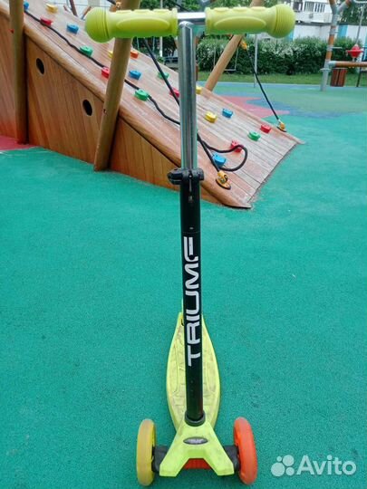 Самокат детский triumf, светится