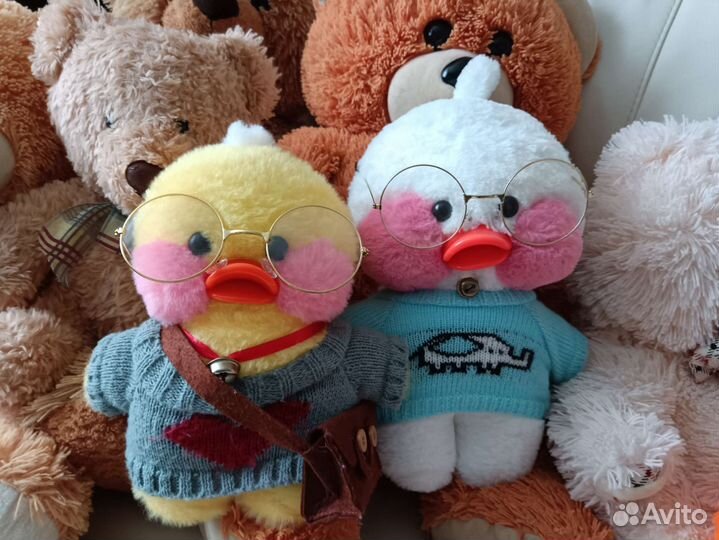 Плюшевые медведи, утки