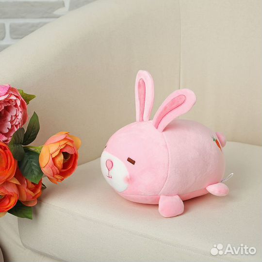 Игрушка-подушка для дивана Розовый Зайка