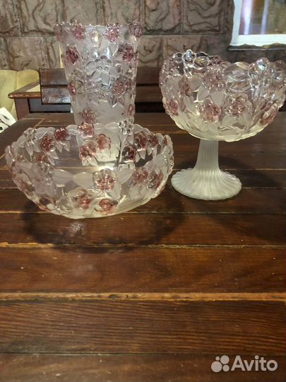 Ваза для фруктов, конфетница и ваза для цветов