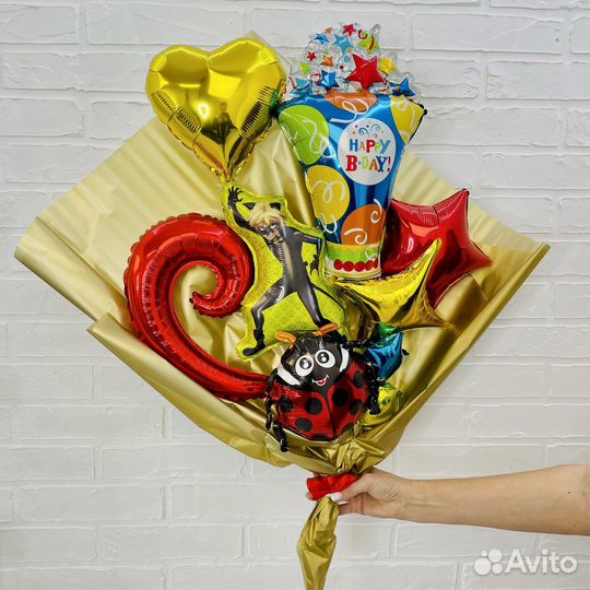 Букет и цветы из воздушных шаров