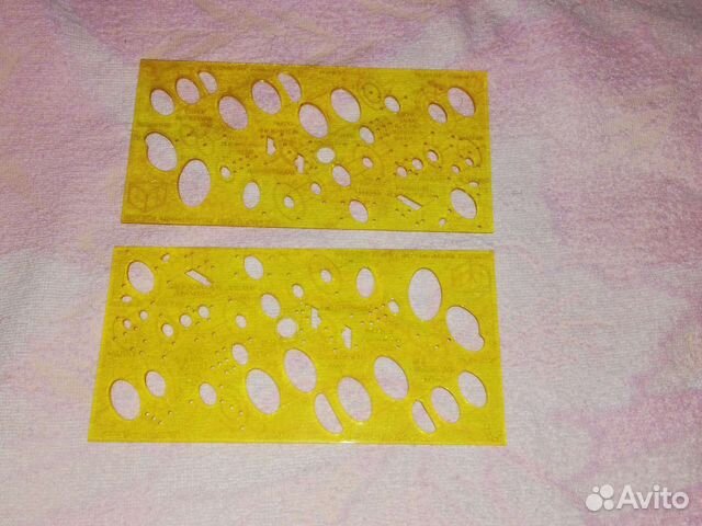 Чертежные трафареты и линейки СССР