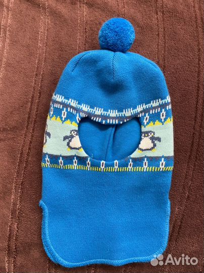 Шапка шлем деми чудо-кроха новая 46-48