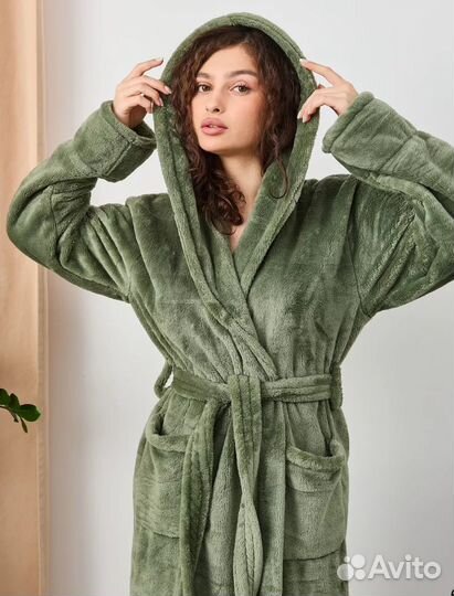 Новый теплый махровый халат женский 5хl