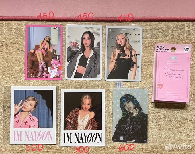 Карты k-pop Twice и Blackpink