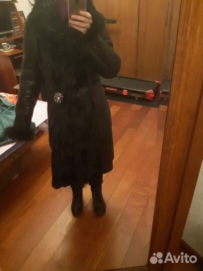 Дубленка с мехом,в хорошем состоянии