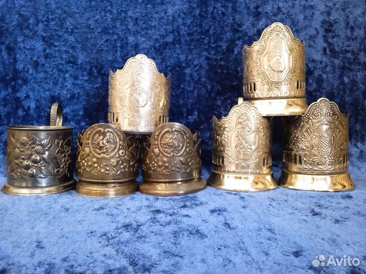 Подстаканники мельхиоровые Выбор