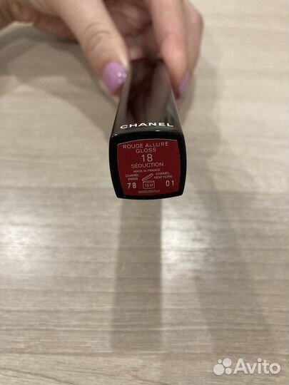 Chanel Rouge allure gloss 18 оригинал помада-блеск