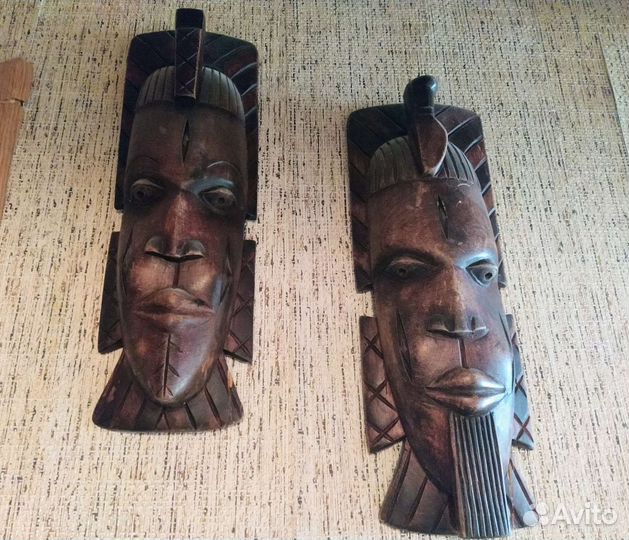 Африканские маски из дерева
