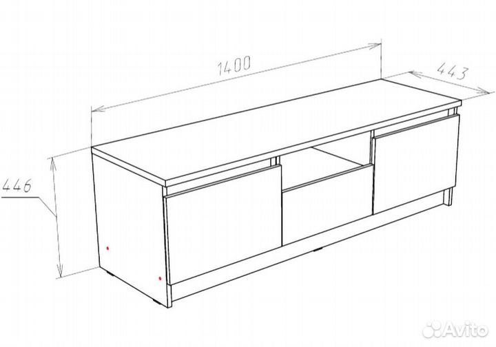 Тв-тумбы «Эванте венге»