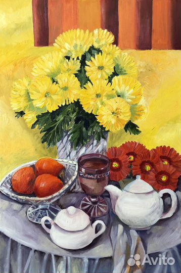 Картина маслом на холсте натюрморт