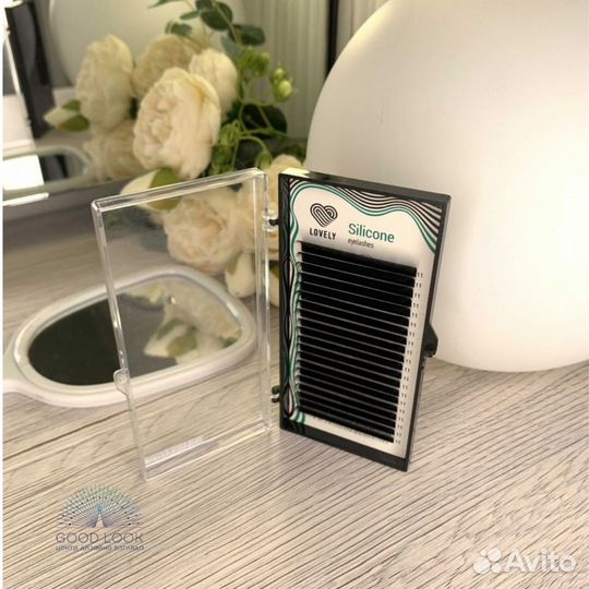 Ресницы чёрные C/0.07/13 mm Lovely Silicone