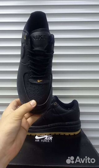 Кроссовки Nike air force 1 low luxe black gum