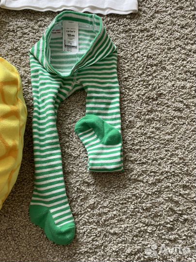 Карнавальный костюм 18m(86) зеленый Carter’s новый