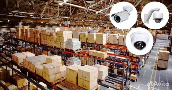 Комплект видеонаблюдения на склад