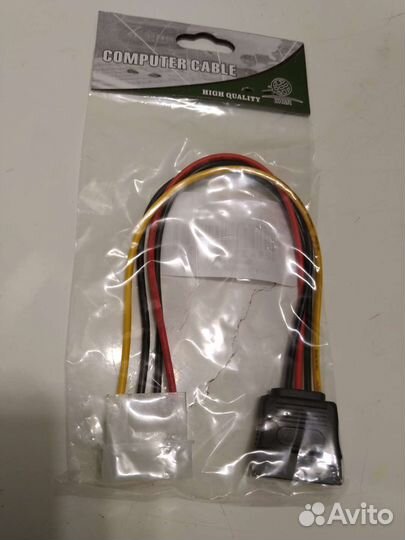 Кабель переходник molex SATA