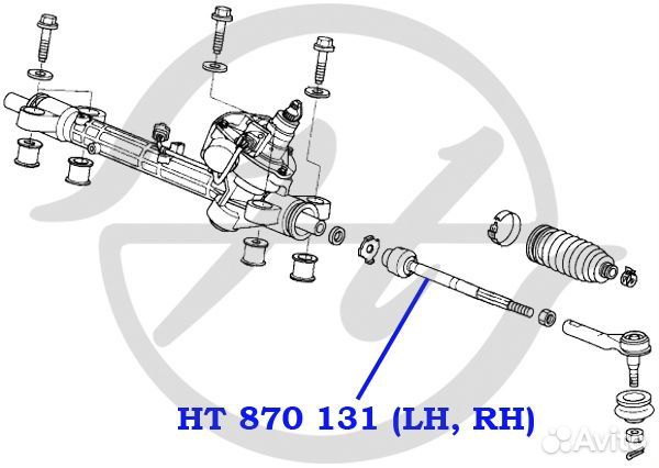 Тяга рулевая прав / лев