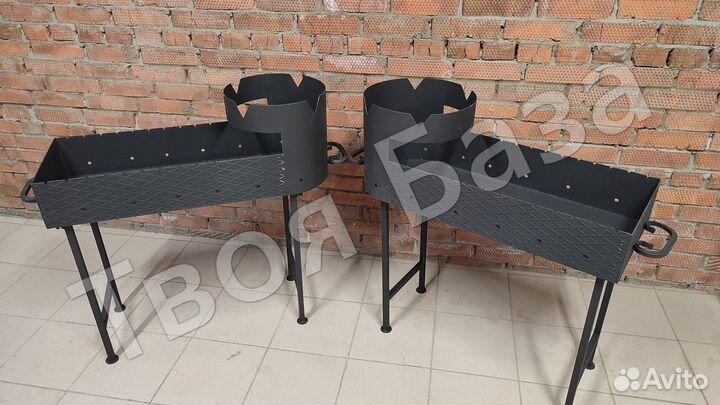 Мангал + казан + шампура + шумовка или половник