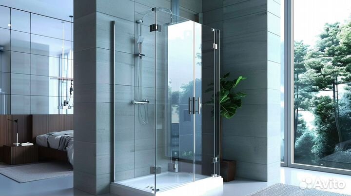 Кабина из стекла