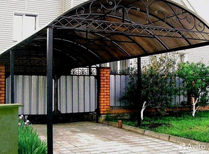 Навесы из поликарбоната для дачи