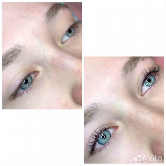 Ламинирование и ботокс ресниц бровей
