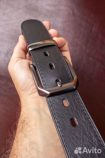 Ремень мужской. Натуральная кожа, ручная работа