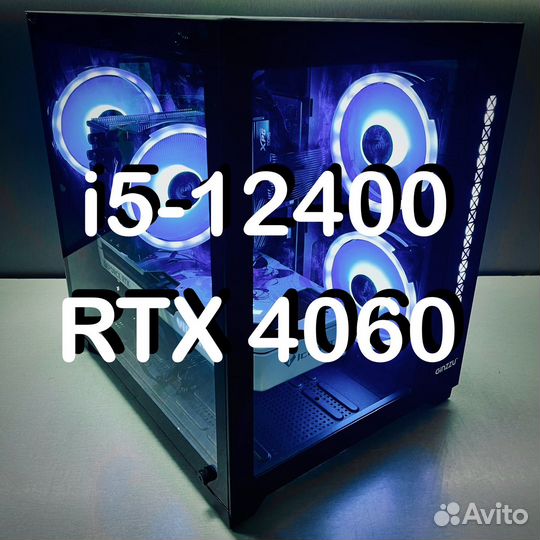 Новые игровые i5-12400 /RTX 4060 /16GB /SSD 512GB