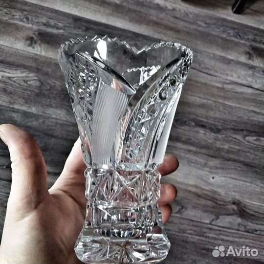 Бокалы 12шт(хрусталь набор) Ваза посуда СССР