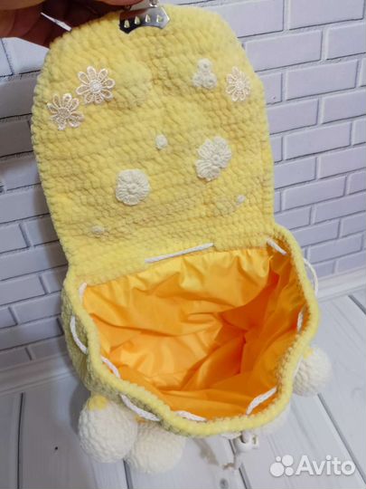 Детский плюшевый рюкзак 