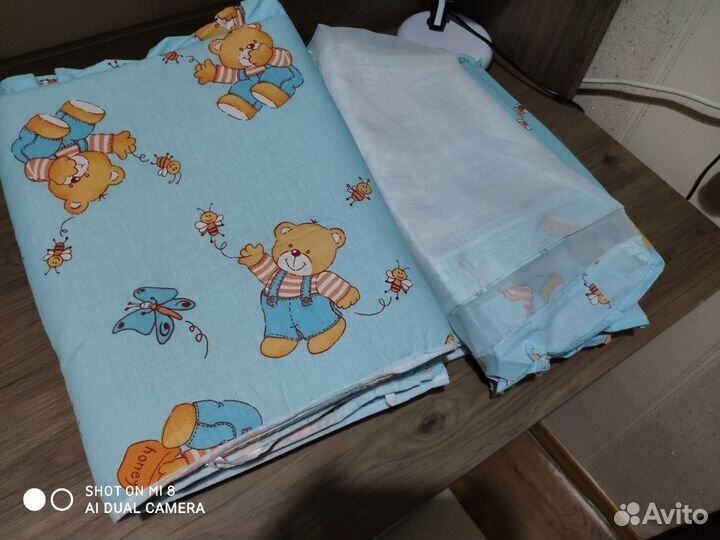 Балдахин и бортик на кроватку