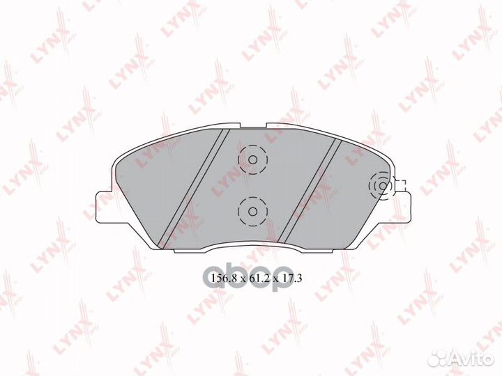 BD-3615 колодки дисковые передн. Hyundai Santa