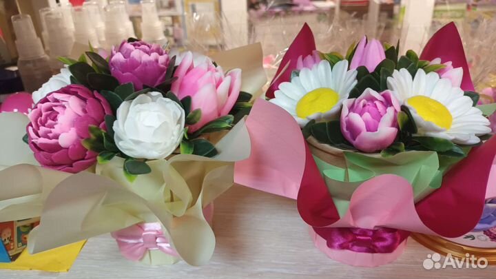 Мыло ручной работы букеты