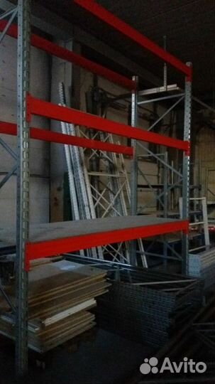 Стелажи палетные набивные и мезонин б/у для склада