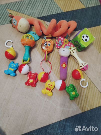 Игрушки погремушки пакетом