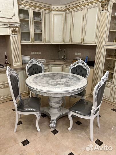 Стол Gold Стулья Шейх