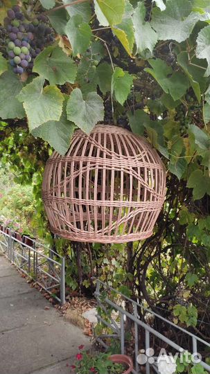 Абажур плетёный