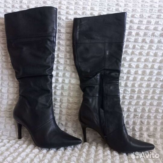 Сапоги демисезонные женские 38 кожа