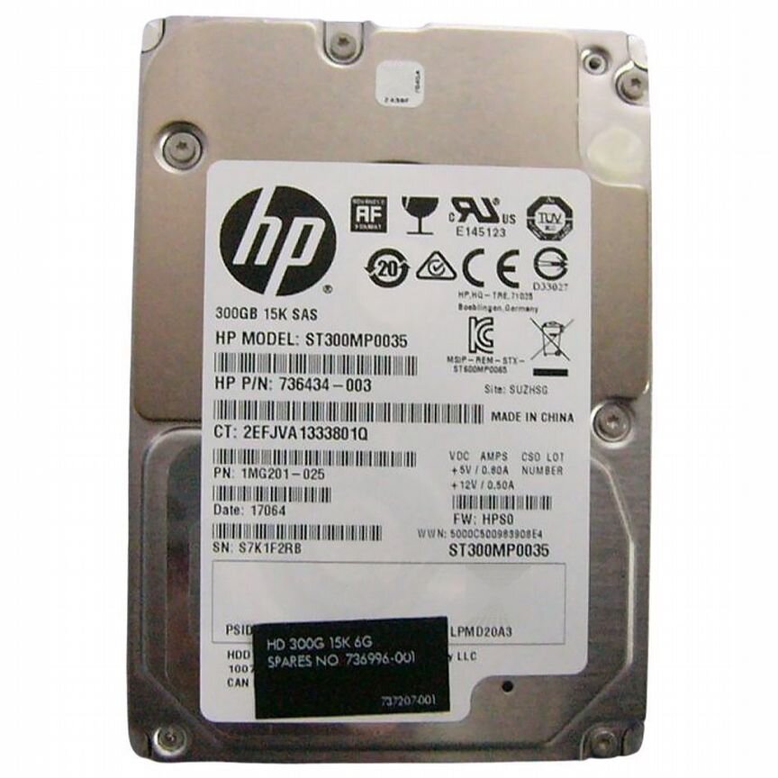 [736996-001] Жесткий Диск Hp L5b74aa 300gb 15000 Sas 2,5" Hdd 736996-001