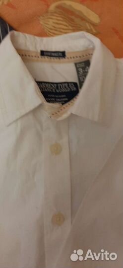 Рубашки белая,голубая,в полосочку Италия 100хлопок