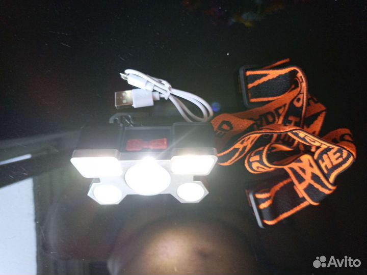 Налобный фонарь аккумуляторный