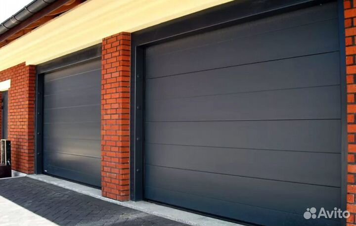 Автоматические секционные гаражные ворота до 72 ч