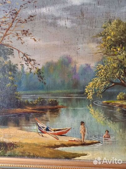 Картина маслом старая